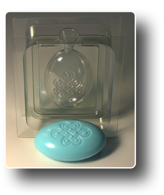 Пластиковая 3D форма для мыла Узел долголетия, сторона А