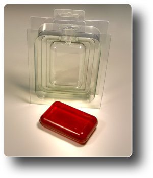 Пластиковая 3D форма для мыла Прямоугольник, сторона А или Б