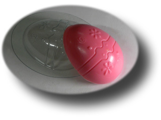 Пластиковая формочка для мыла Яйцо с рисунком
