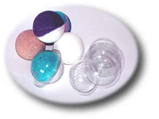 Пластиковая форма для бомбочек для ванной Сфера малая