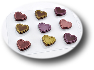 форм для шоколада 9 сердечек