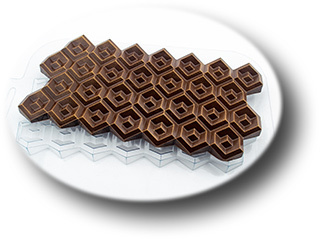 форм для шоколада Плитка Двойные Кубики