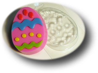 Пластиковая формочка для мыла Яйцо с узором №2