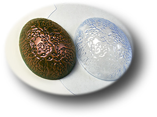 Пластиковая формочка для мыла Яйцо Цветочки