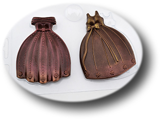 Пластиковая форма для шоколада Вечерние платья