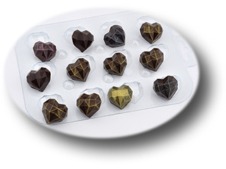 форм для шоколада Конфеты Граненое Сердце