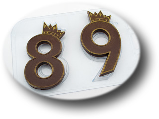 Форма для шоколада Королевские Цифры 89
