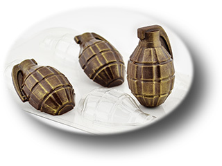 Пластиковая форма для шоколада Лимонка двойная